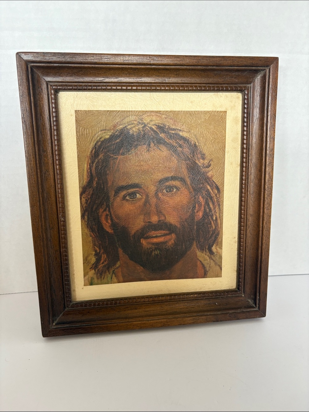 VTG Dicksons Richard Hook Head of Christ Framed Art Print Jesus Portrait Indiana